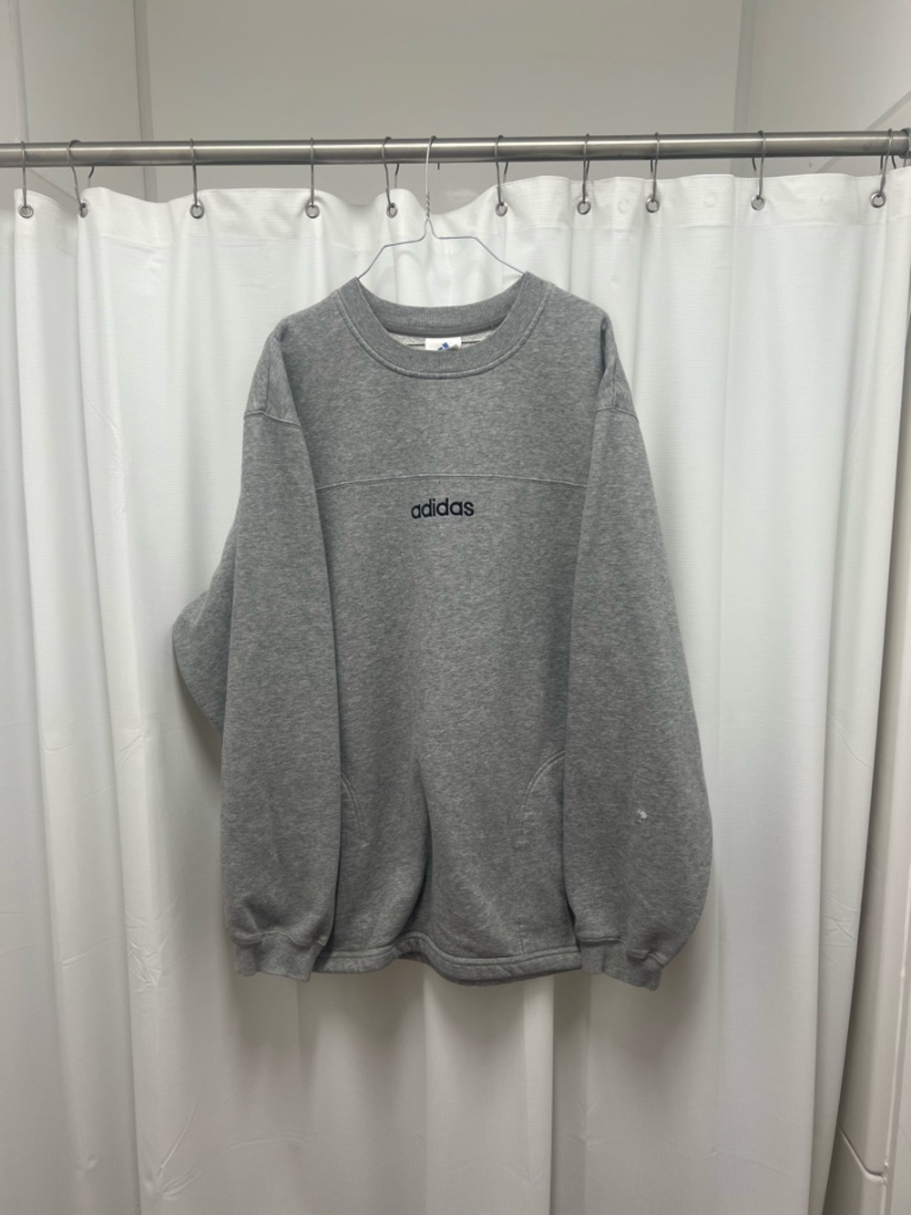 Adidas Grey Crewneck Pullover Sweatshirt